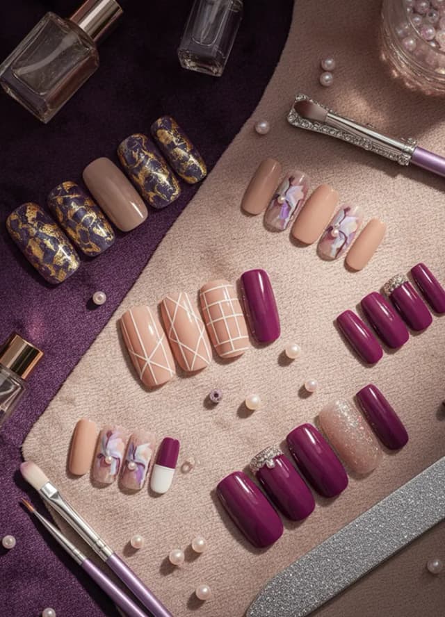 Press-on nail designs